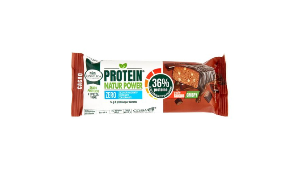 L'Angelica Protein Natur Power gusto Cacao Crispy 40 g