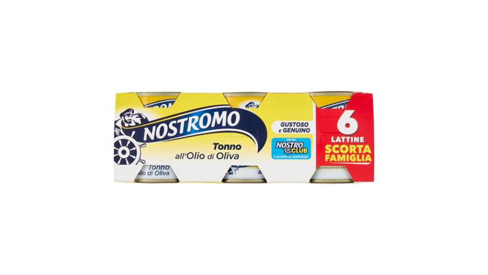 Nostromo Tonno all'Olio di Oliva Già Sgocciolato 6 x 60 g