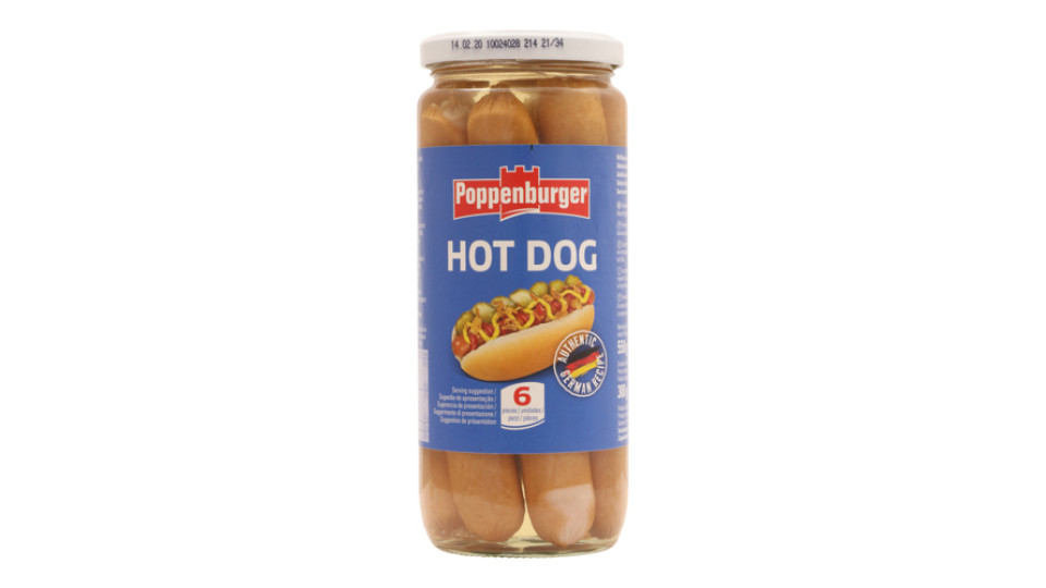 Poppenburger 6 Wurstel Per Hot Dog Gr 550