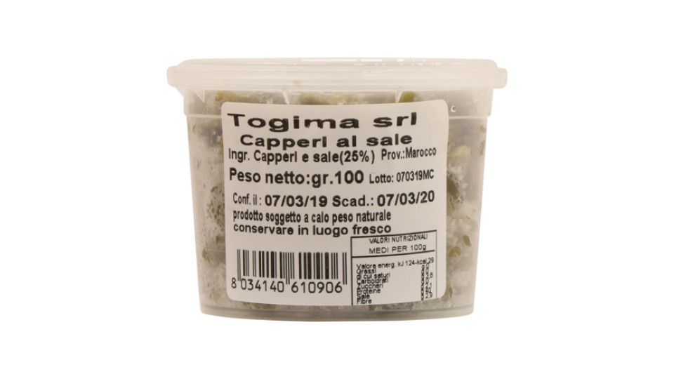 TOGIMA CAPPERI CAL.7 BICCH.100