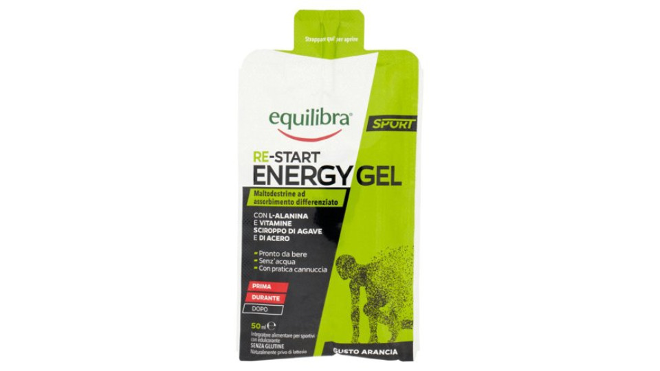 equilibra Sport Re-Start Energy Gel 50 ml