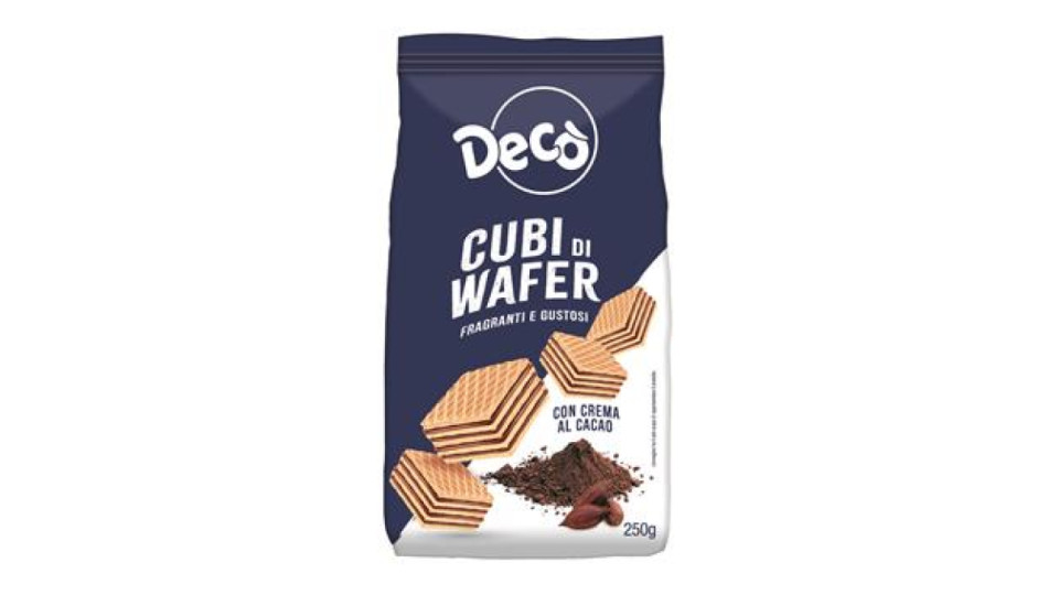 Cubi di Wafer al cacao