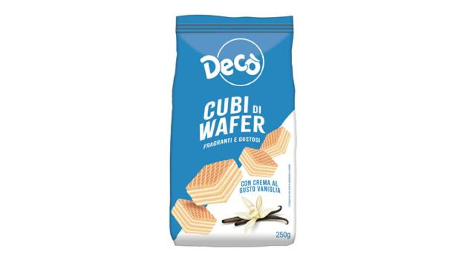 Cubi di Wafer alla vaniglia