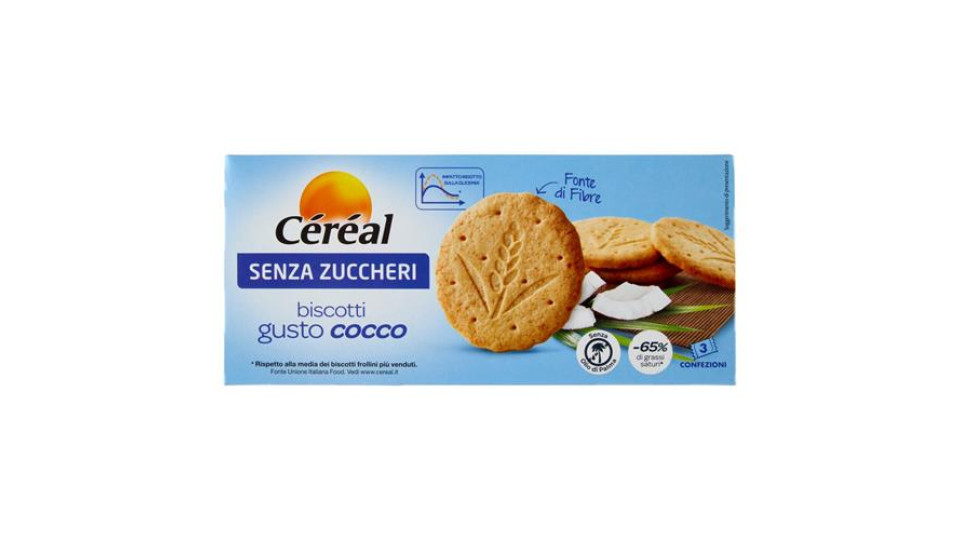 Céréal Senza Zuccheri biscotti gusto cocco 132 g