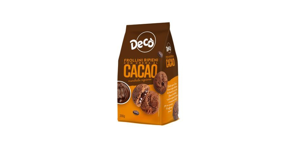 Decò biscotti cacao ripieni al cacao