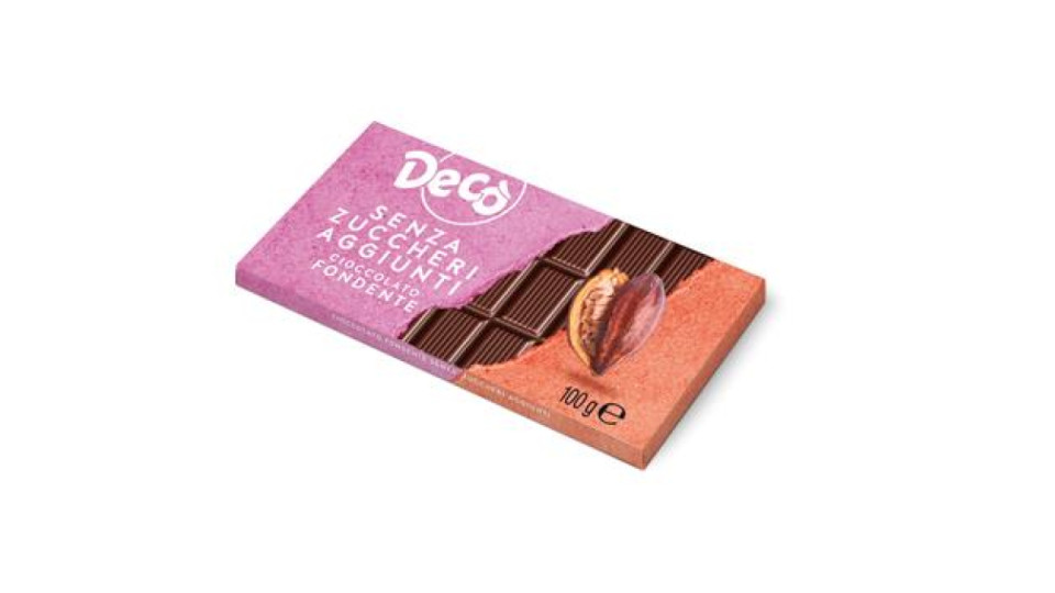 Decò cioccolato fondente extra senza zuccheri aggiunti