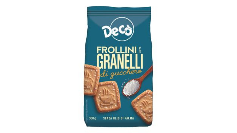 Decò frollini con granelli di zucchero