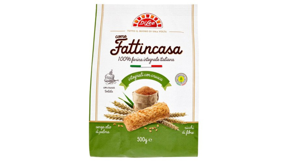 Di Leo come Fattincasa integrali con crusca 500 g