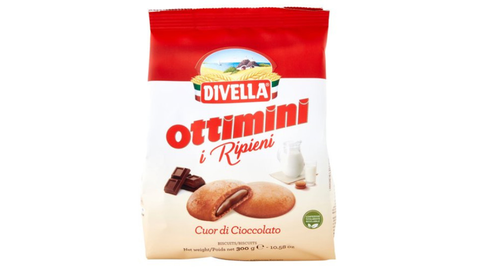 Divella Ottimini i Ripieni Cuor di Cioccolato 300 g