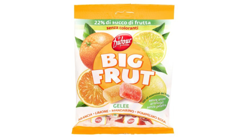 Dufour Big Frut Gelee Arancia - Limone - Mandarino - Pompelmo Rosa 150 g