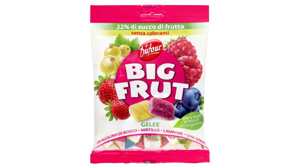 Dufour Big Frut Gelee Fragolina di Bosco - Mirtillo - Lampone - Uva spina 150 g