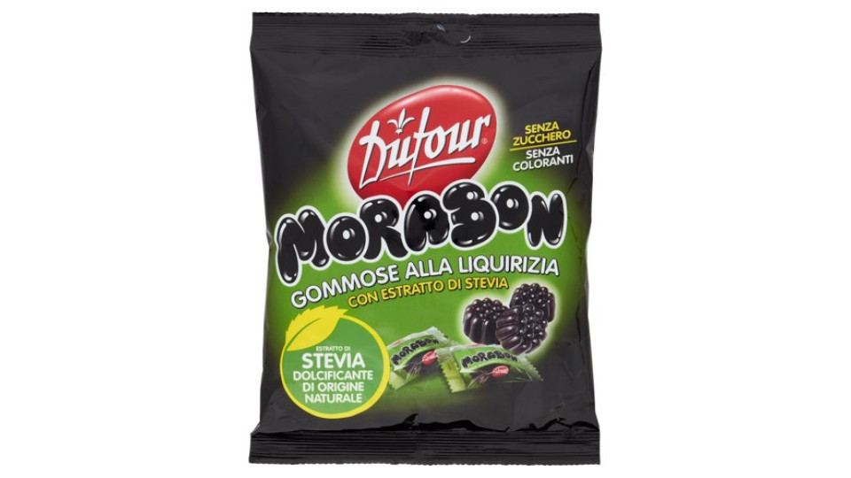 Dufour Morabon Gommose alla Liquirizia con Estratto di Stevia 140 g