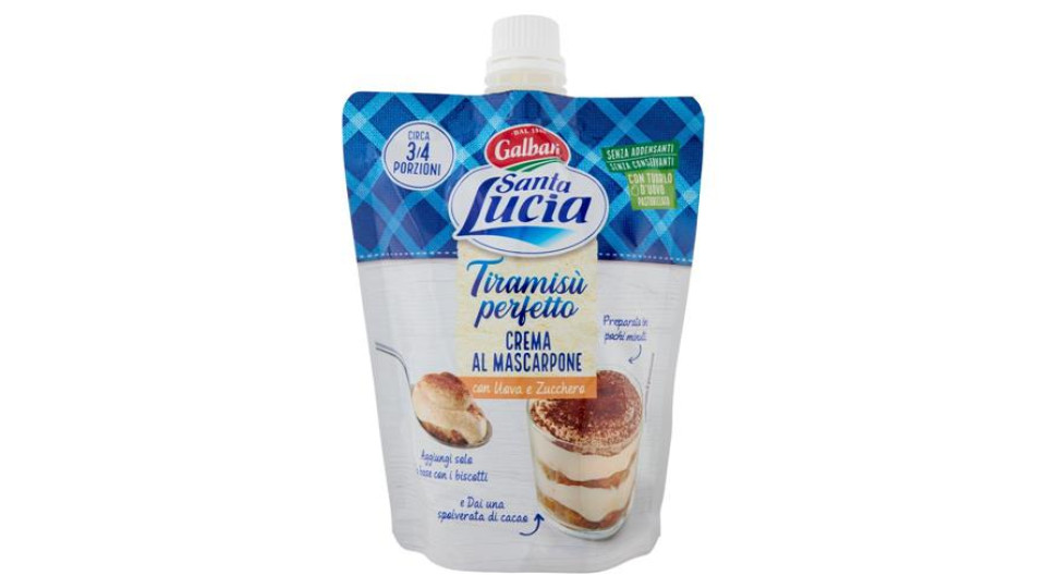 Galbani Santa Lucia Tiramisù perfetto Crema al Mascarpone 375 g