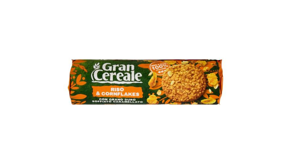 Gran Cereale Biscotti Gran cereale Riso e Cornflakes Biscotti Tubo 230 g