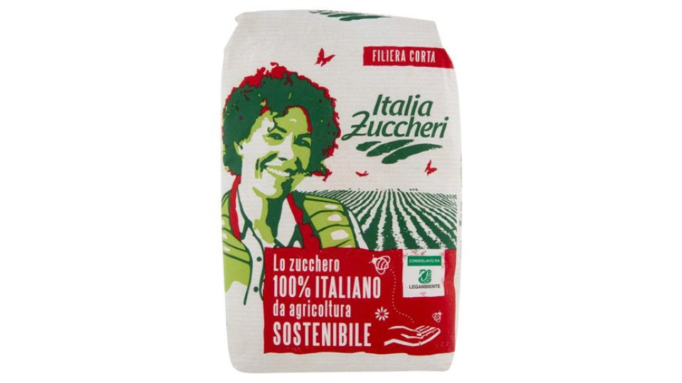 Italia Zuccheri - zucchero semolato 100% italiano da agricoltura sostenibile 1kg
