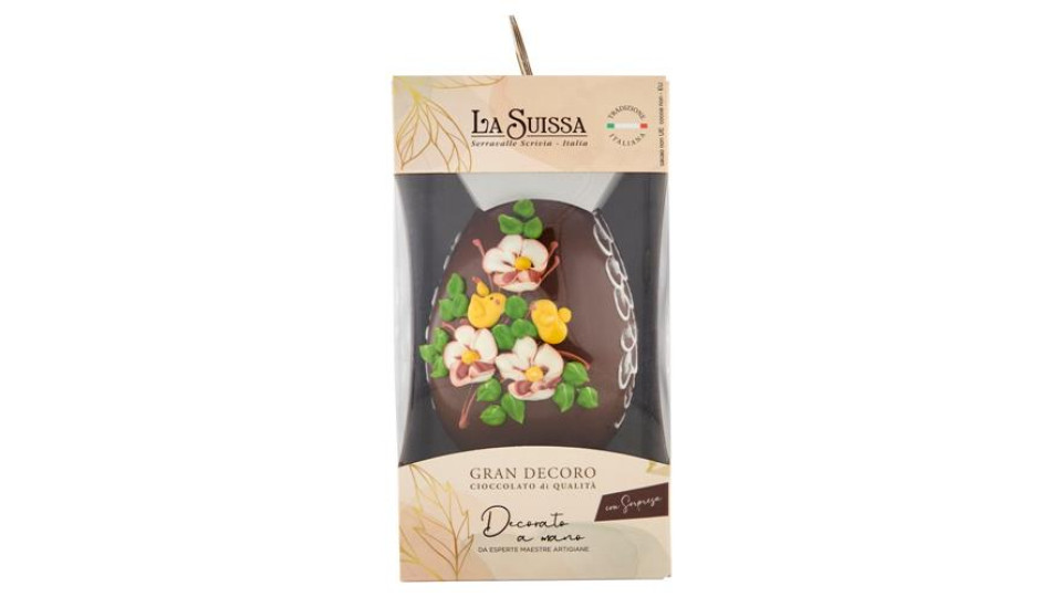 La Suissa Gran Decoro Uovo di Cioccolato al Latte 360 g