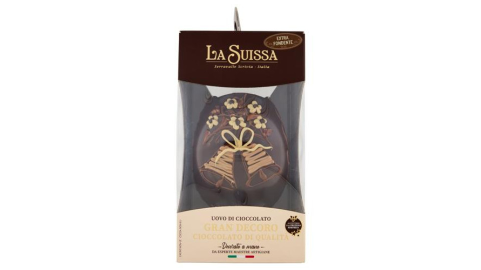 La Suissa Uovo di Cioccolato Gran Decoro Extra Fondente 500 g