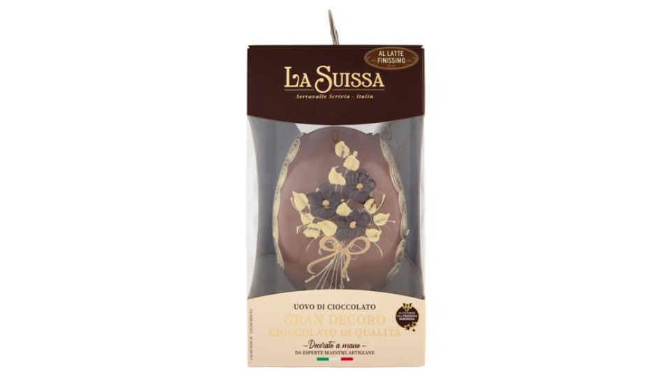 La Suissa Uovo di Cioccolato Gran Decoro al Latte Finissimo 500 g