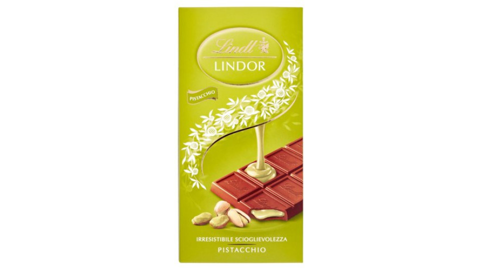 Lindt Lindor Tavoletta Cioccolato al latte Pistacchio 100g