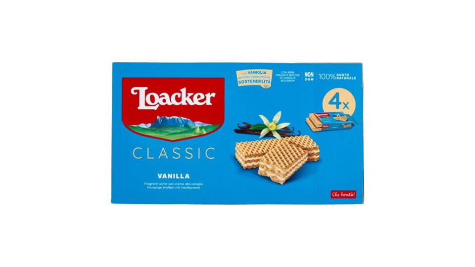 Loacker Vanille, wafer con crema alla vaniglia 5x45g