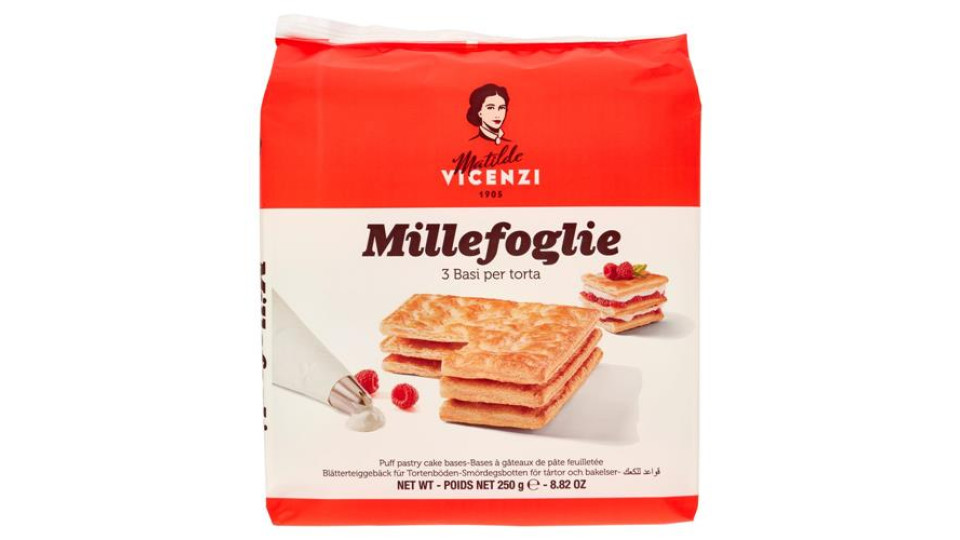 Matilde Vicenzi Millefoglie 3 Basi per Torta 250 g