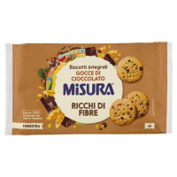 Misura Fibrextra Biscotti con Gocce di Cioccolato Fondente 280 g