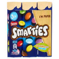 NESTLÉ Smarties Confetti ripieni di Cioccolato al Latte 3 tubi 34 g