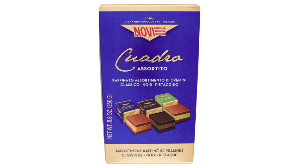 Novi Cuadro Assortito Classico - Noir - Pistacchio 250 g