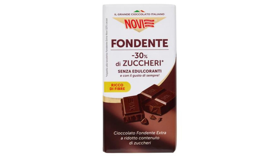 Novi Fondente -30% di Zuccheri* 100 g