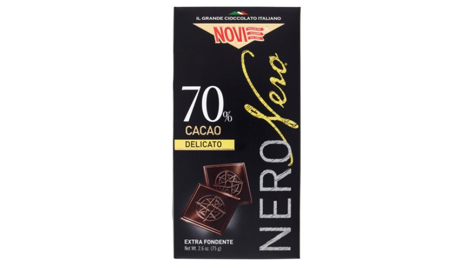 Novi NeroNero 70% Cacao Delicato Extra Fondente 75 g