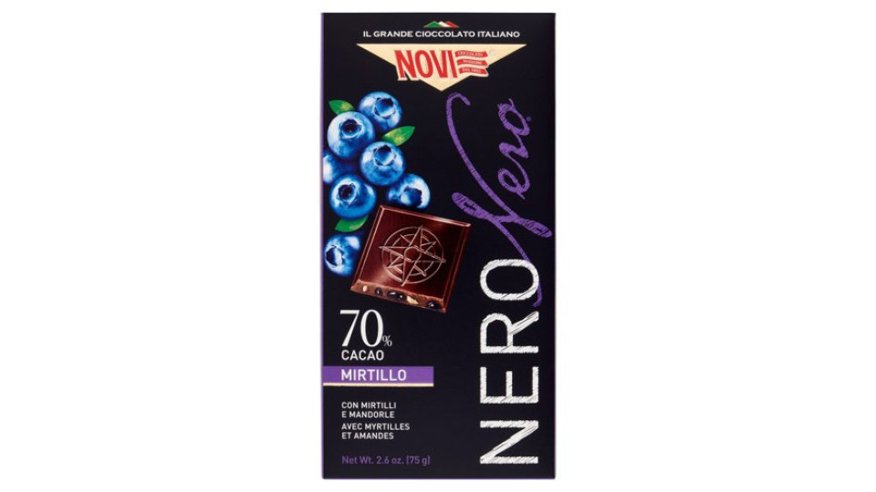 Novi NeroNero 70% Cacao Mirtillo 75 g