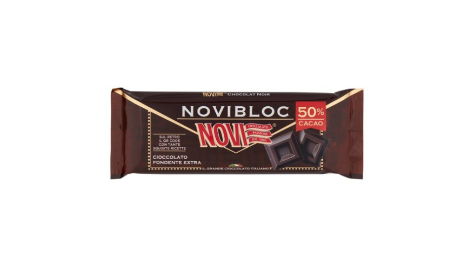 Novi Novibloc 50% Cacao Cioccolato Fondente Extra 150 g