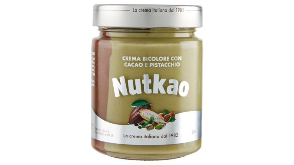 Nutkao Crema Bicolore con Cacao e Pistacchio 330 g