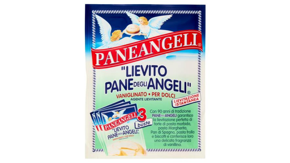 PANEANGELI "Lievito Pane degli Angeli" Vaniglinato per Dolci 3 x 16 g