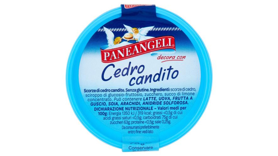 PANEANGELI decora con Cedro candito 70 g
