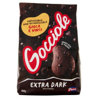 Pavesi Gocciole Extradark Biscotti con Gocce di Cioccolato Extra Fondente 400g