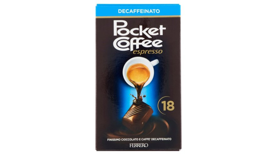 Pocket Coffee espresso Decaffeinato 18 pezzi 225 g