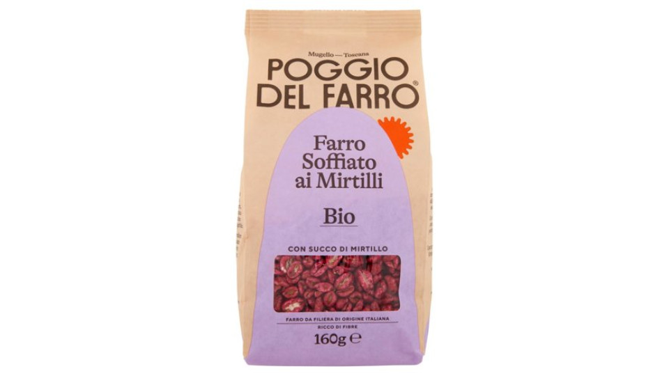 Poggio del Farro Farro Soffiato ai Mirtilli Bio 160 g