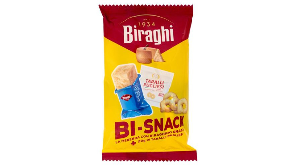 Biraghi Bi-Snack la Merenda con Biraghino Snack 16,67 g + Taralli Pugliesi 20 g