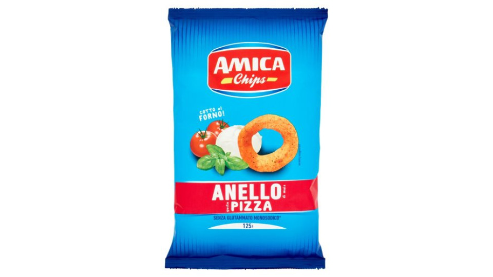 Amica Chips Anello di mais gusto Pizza 125 g
