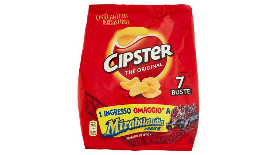 Cipster The Original Chips di Patate 6 Bustine - 132g