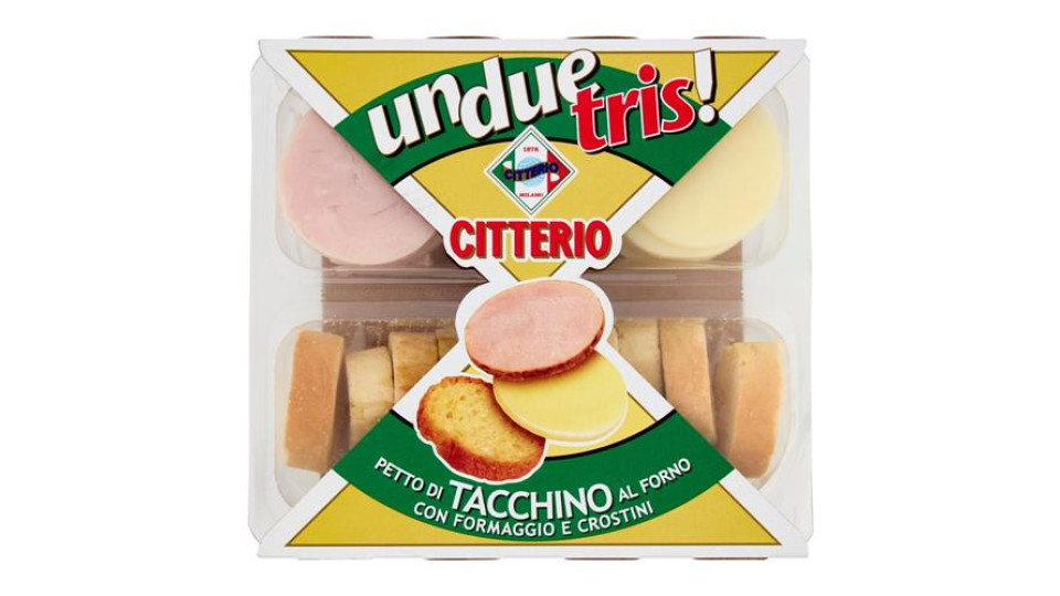 Citterio UnDueTris! Petto di Tacchino al Forno con Formaggio e Crostini 100 g