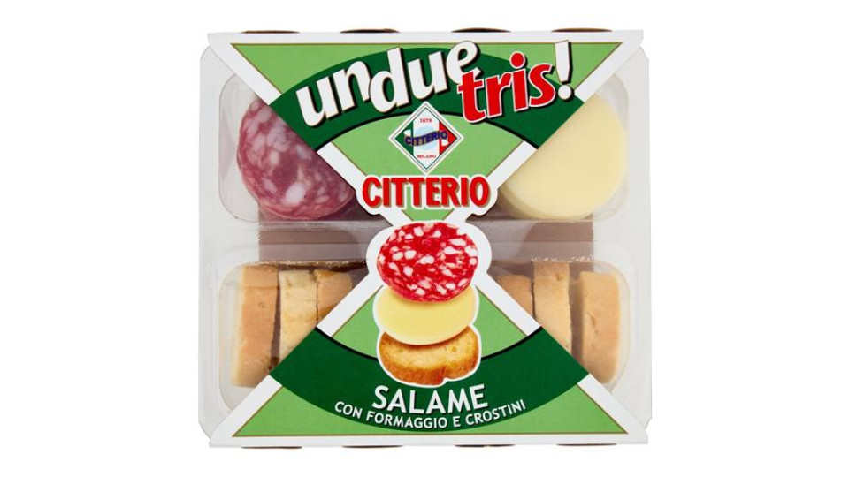Citterio UnDueTris! Salame con formaggio e Crostini 100 g