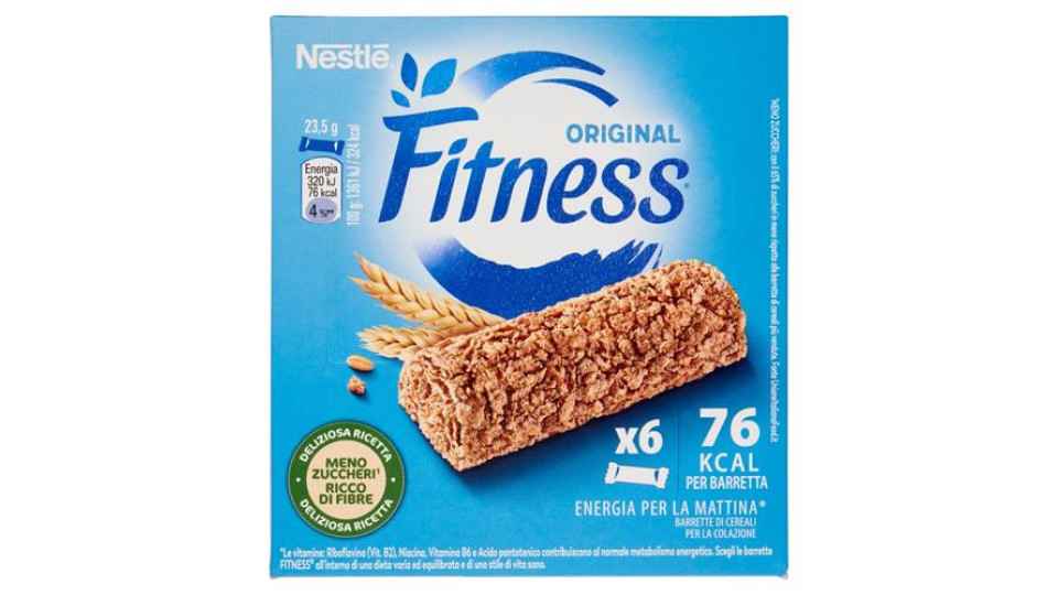 FITNESS ORIGINAL Barrette di cereali con frumento integrale, vitamine, calcio e ferro 6 pezzi