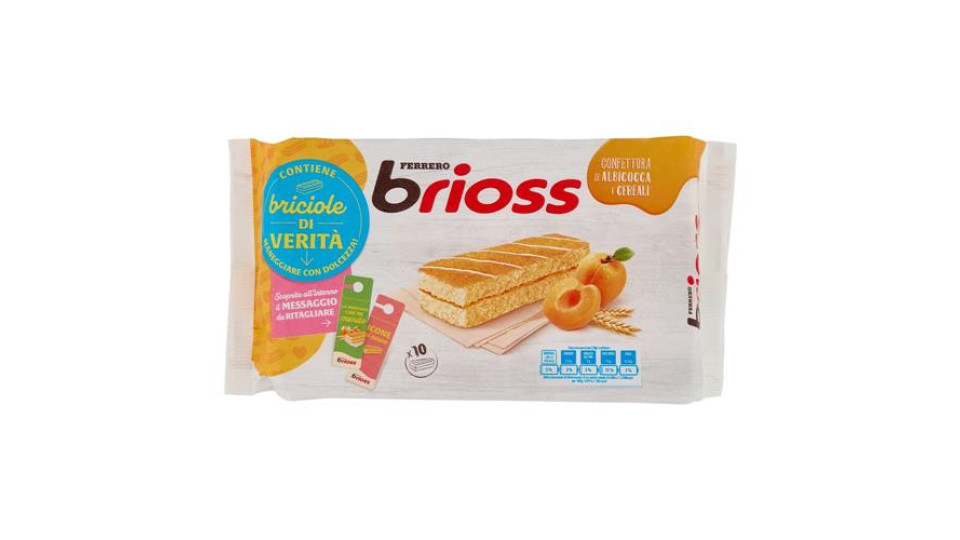 Ferrero brioss Confettura di Albicocca e Cereali 10 x 28 g