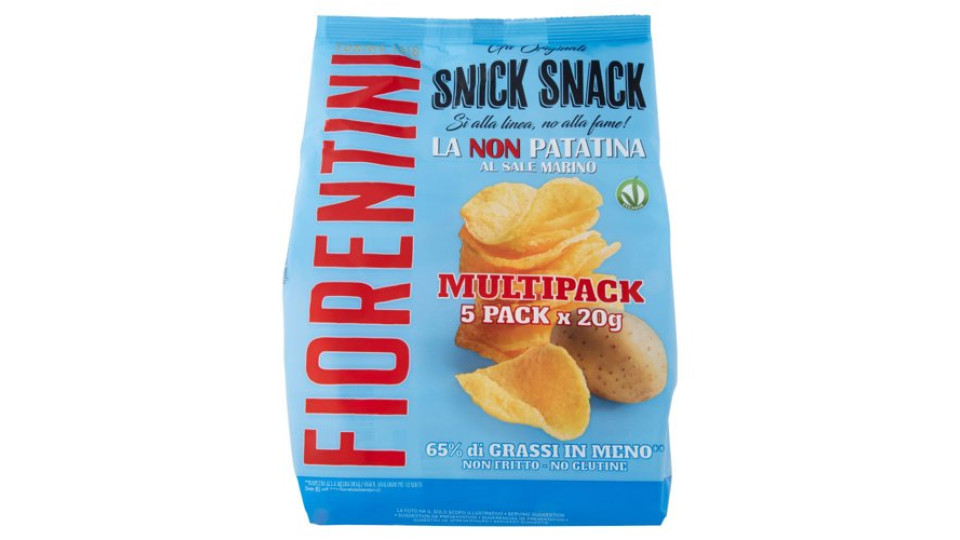 Fiorentini gli Originali Snick Snack la Non Patatina al Sale Marino 5 x 20 g