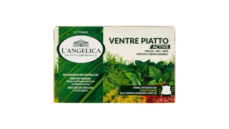 L'Angelica Le Tisane Ventre Piatto Active 18 Filtri 36 g