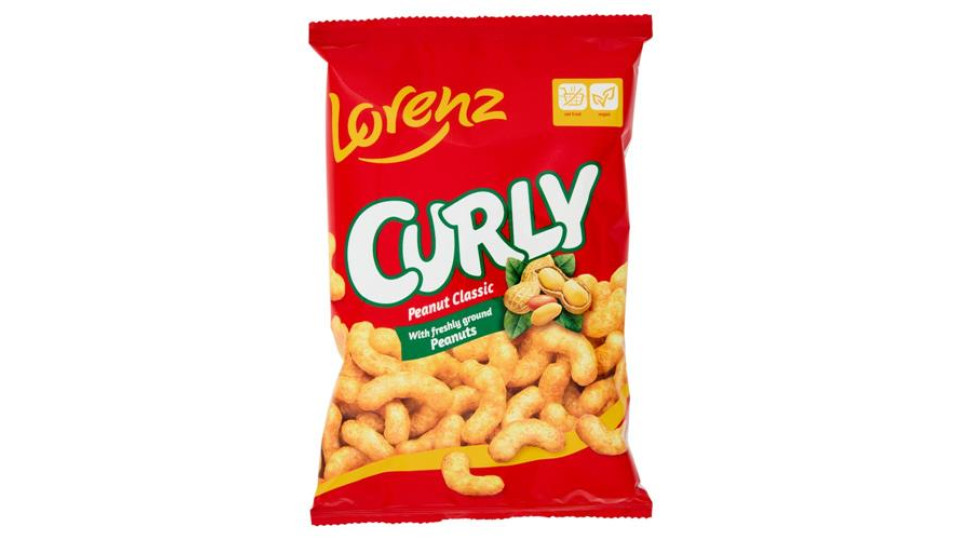 Lorenz Curly Peanut Classic Snack di Mais ricoperto di Arachidi 60 g