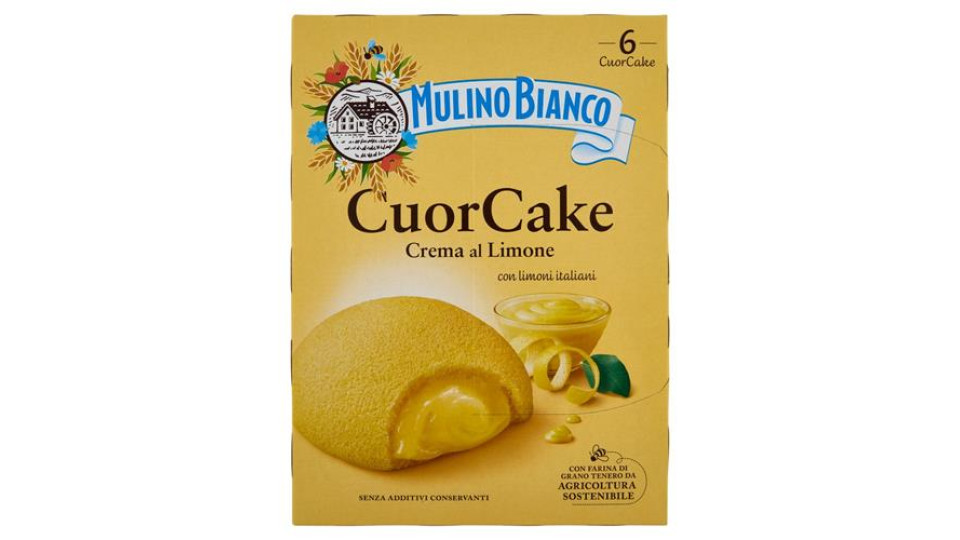 Mulino Bianco CuorCake Merenda con Limoni Italiani 6 pezzi 210g