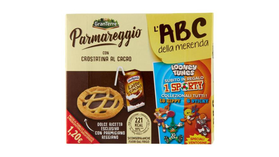 Parmareggio l'ABC della merenda con Crostatina al Cacao